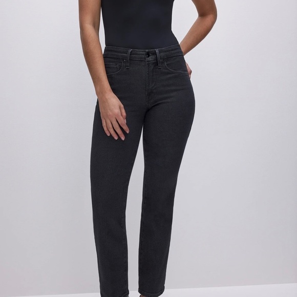 Good American - Good Legs Straight Jeans Black - Size 4 / 27 - Picture 3 of 4